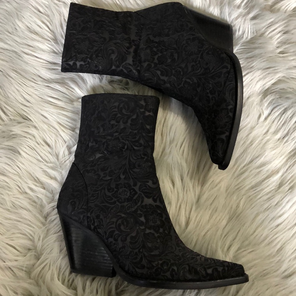 Jeffry Campbell Embossed Free People boots